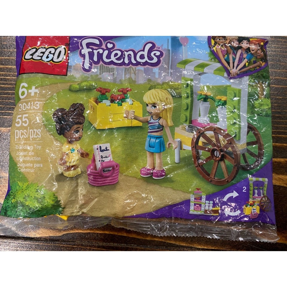 Lego Friends Flower Cart #30413 Polybag NEW 55 pieces